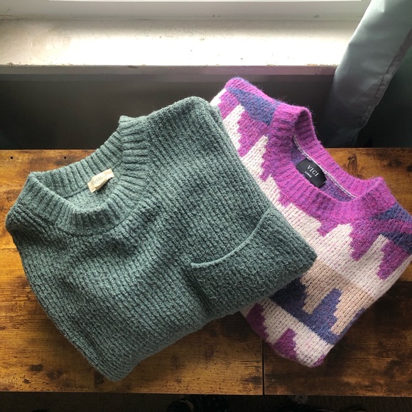 Vici Sweaters - Oversized Knit Sweaters - Bundle of 2, Sz L